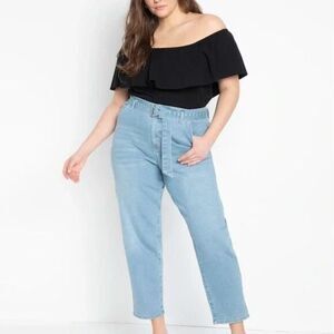 NEW Eloquii  jeans‎ with belt, size 26 plus